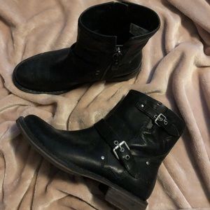 UGG leather moto boots